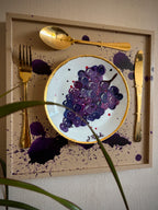 Blue Grapes Beige